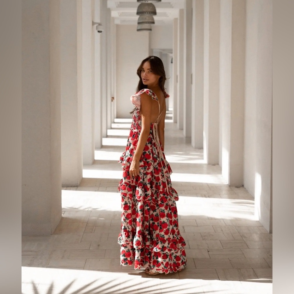 Anne Louise Boutique Monaco Rose Maxi Dress